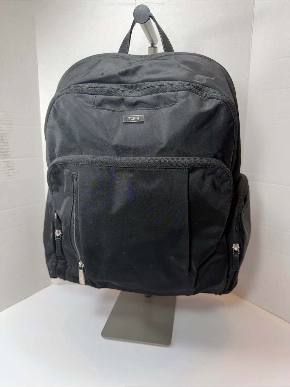 TUMI Black Nylon Travel Backpack good condition
